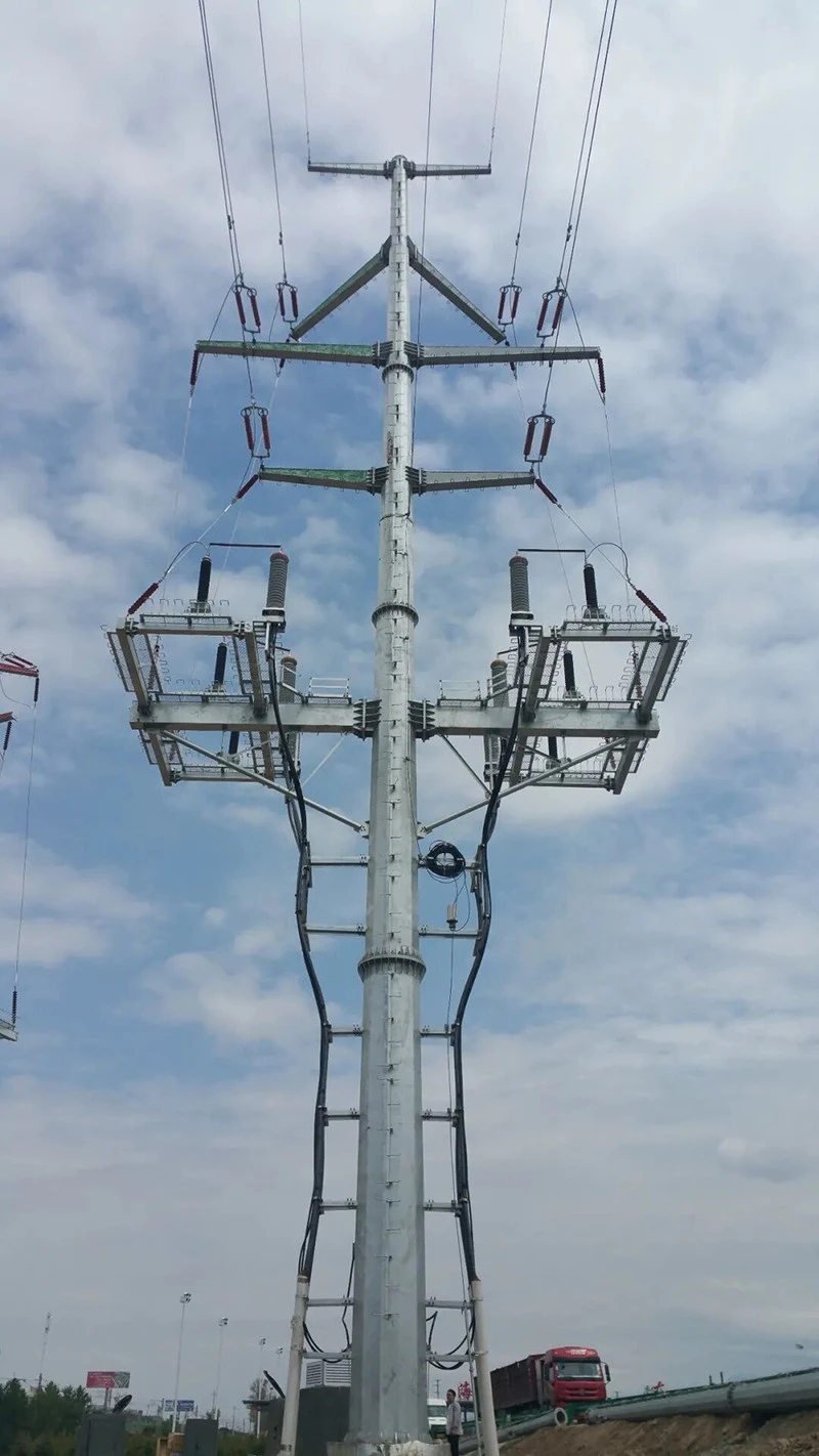 Flanged Steel Pole high quality Flanged Steel Pole high quality
