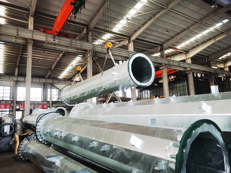 Flanged Steel Pole high quality Flanged Steel Pole high quality
