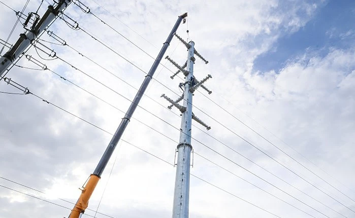 Steel Tubular Power Pole high quality Steel Tubular Power Pole high quality
